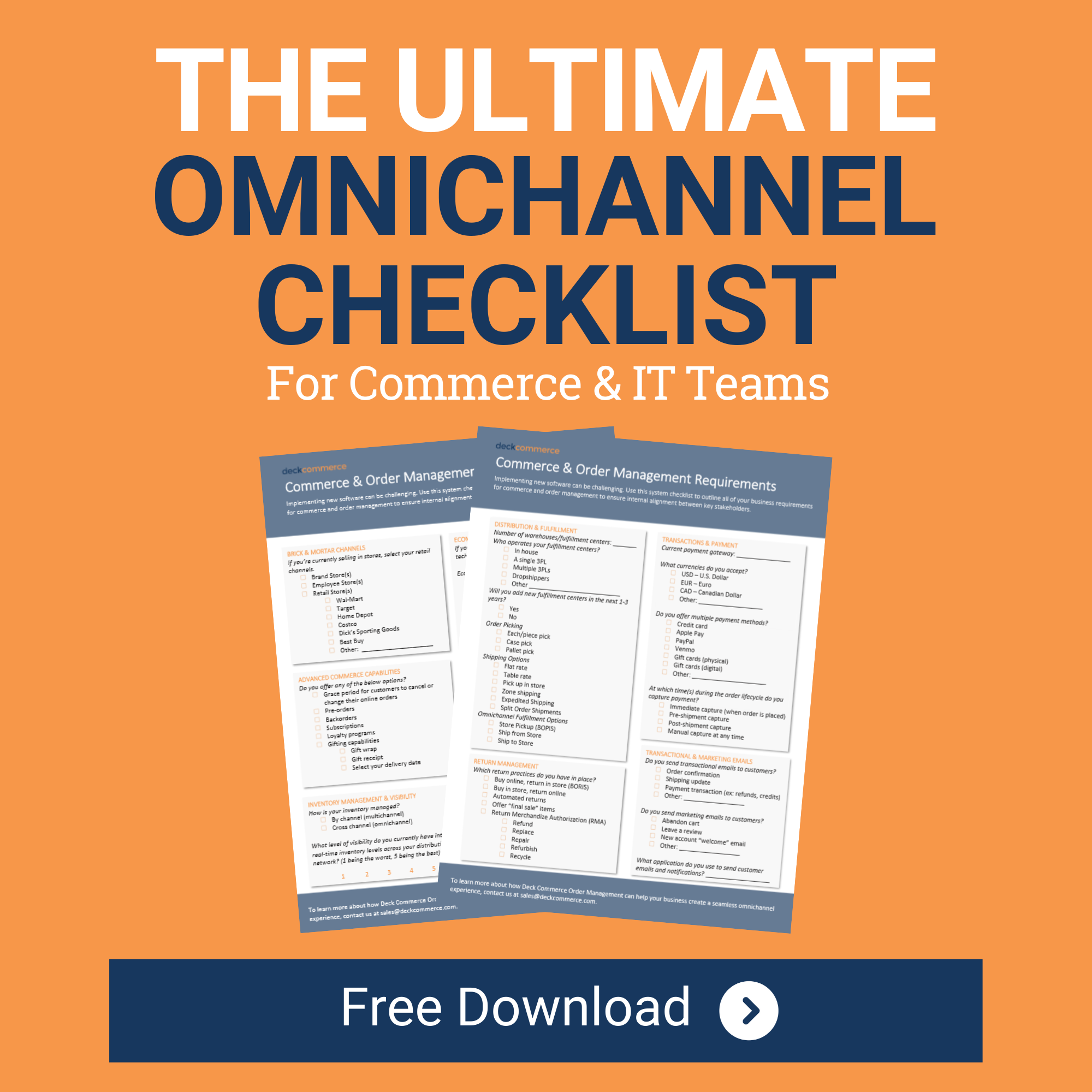 omnichannel checklist for commerce and it teams