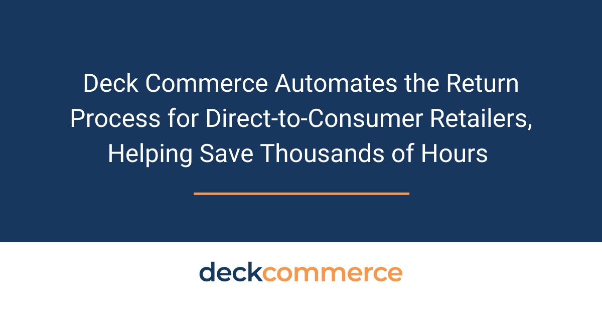 Deck Commerce Automates Returns Process