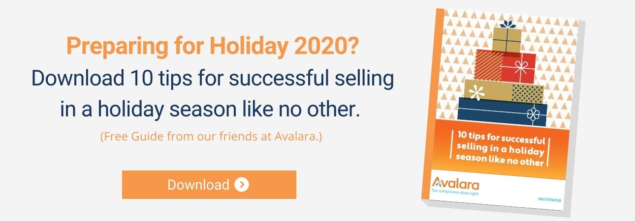 Holiday Selling Guide Deck Commerce Avalara